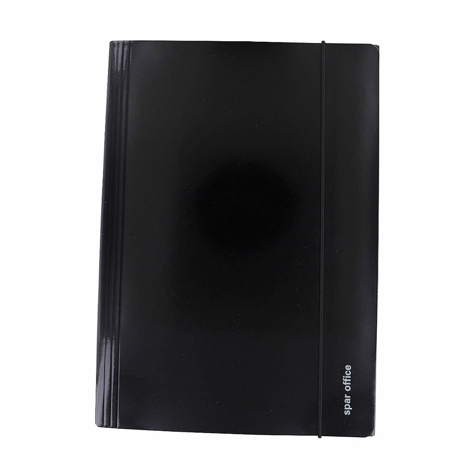 SPAR office Gummizugmappe A4 schwarz