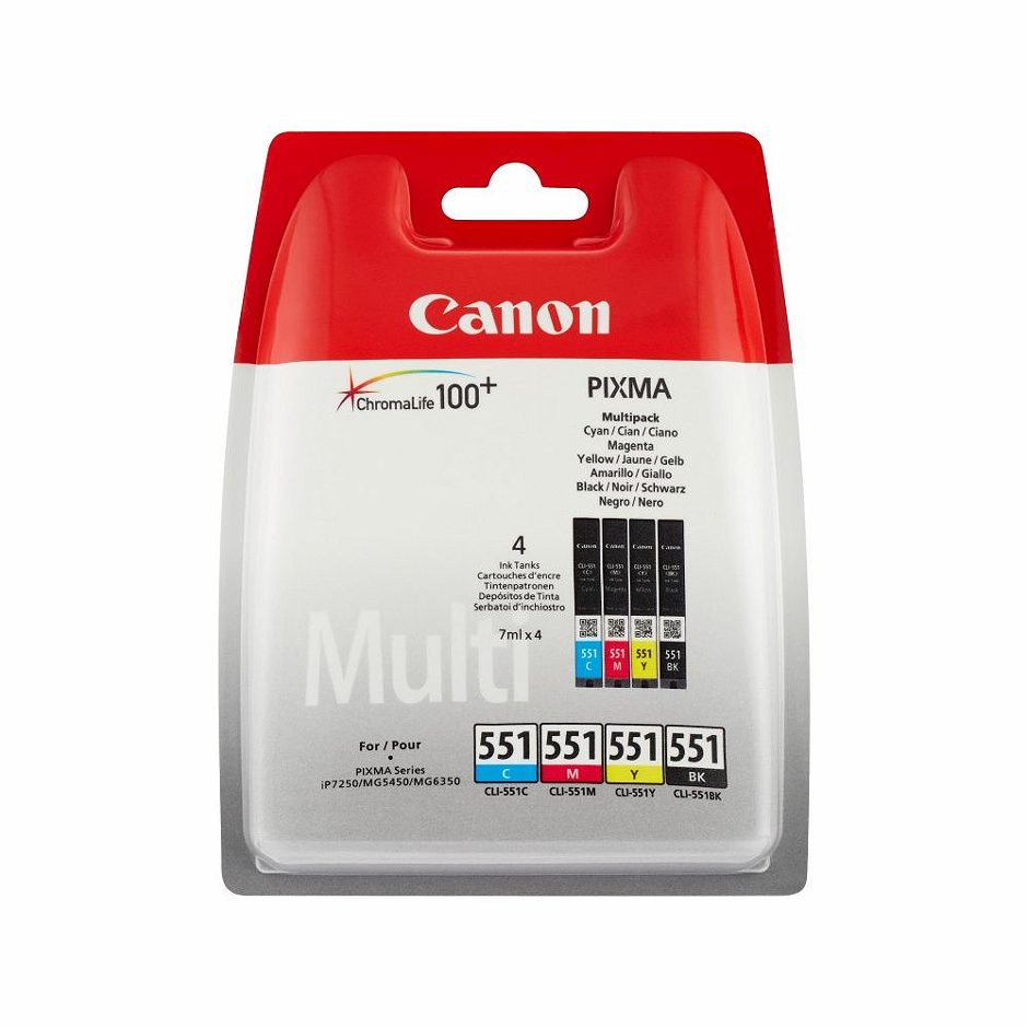 Canon Druckerpatrone 551-C/M/Y/BK 7 ML