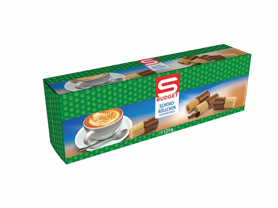 S-BUDGET Schokoröllchen 125 G