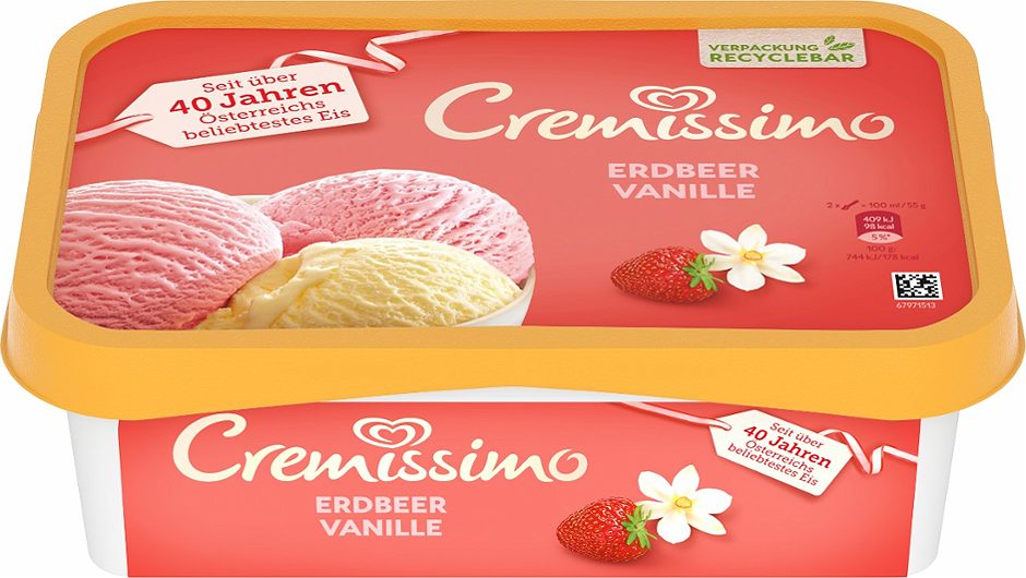 Eskimo Cremissimo Erdbeer Vanille 1 L