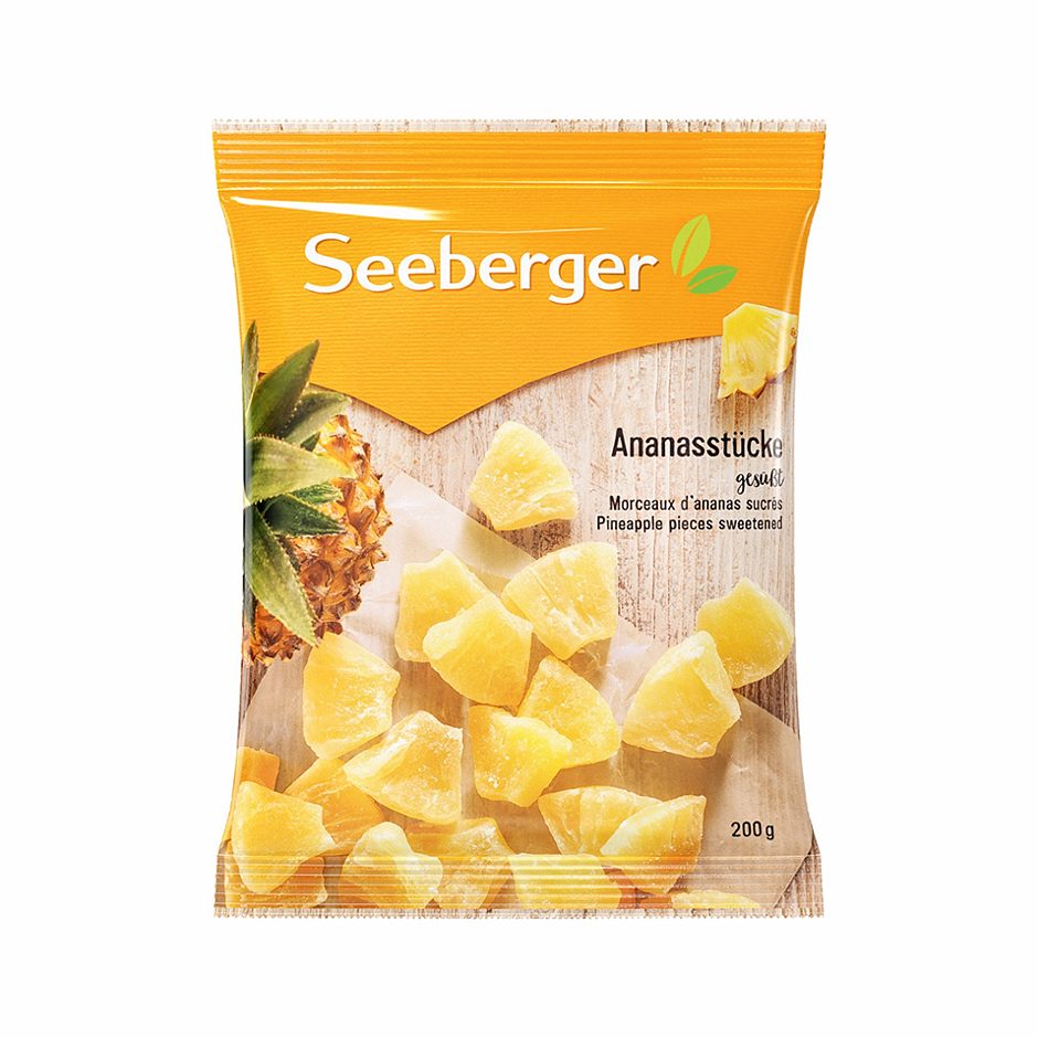 Seeberger Ananasstücke gesüßt 200 G