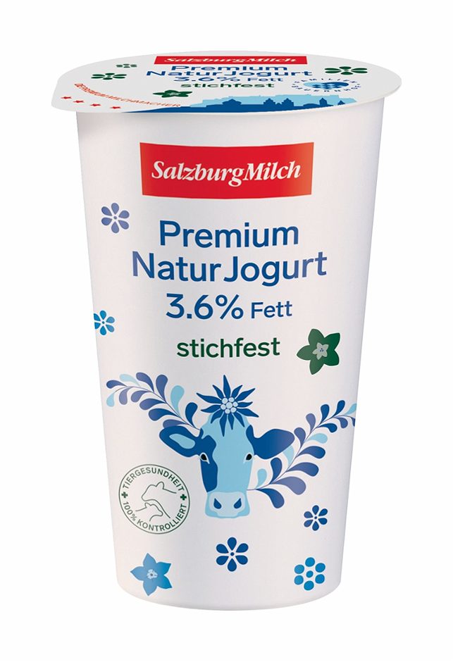 SalzburgMilch Premium Naturjogurt 3,6 % Fett stichfest 250 G EINWEG ohne Pfand