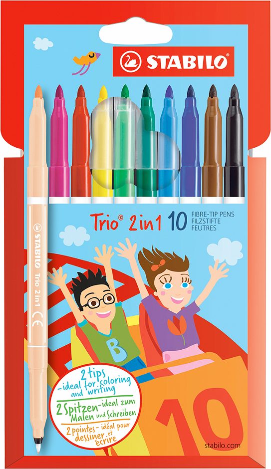 STABILO Fasermaler und Fineliner 10 Farben