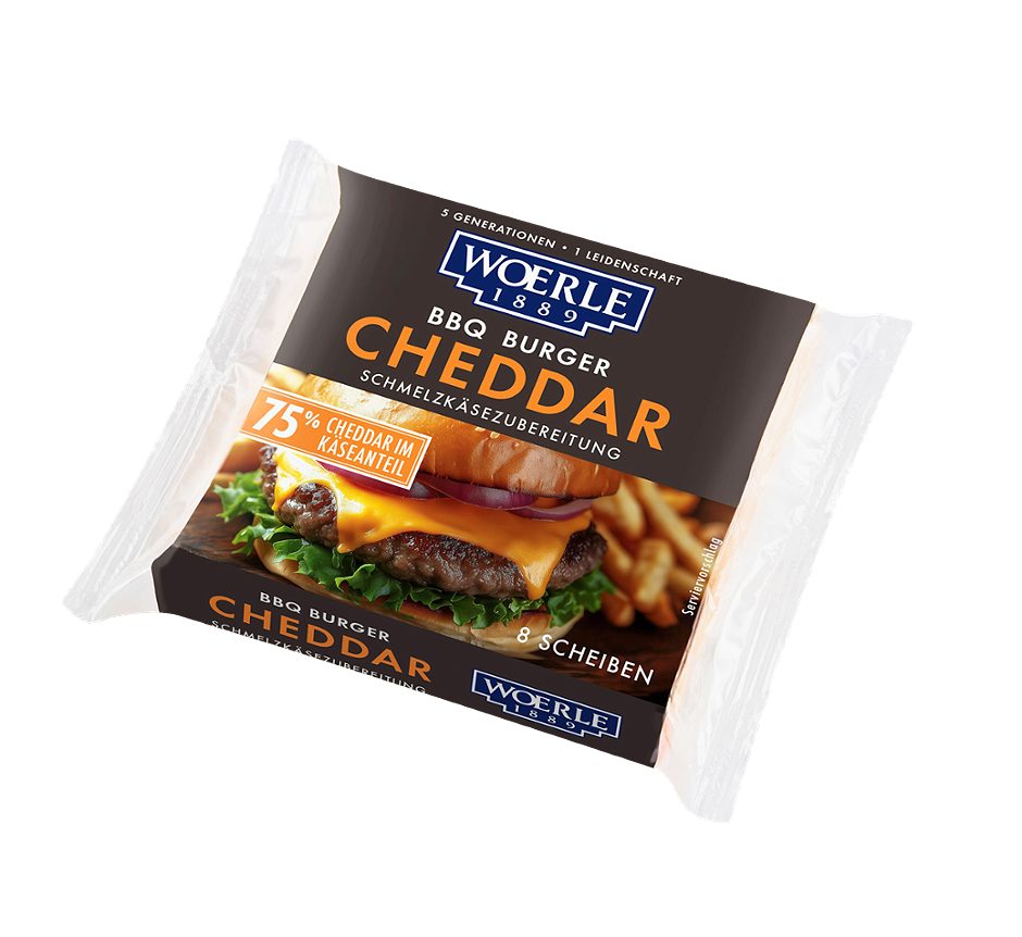 Woerle Cheddar Scheiben BBQ Burger 200 G