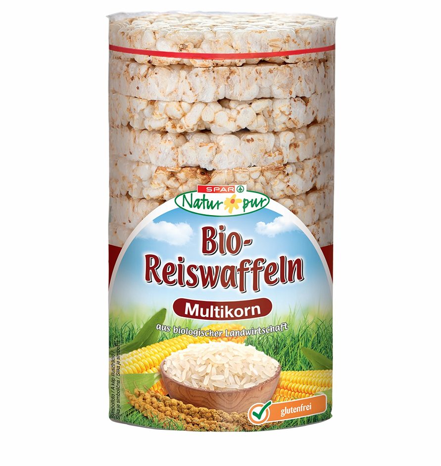 SPAR Natur*pur Bio-Reiswaffeln Multikorn 100 G