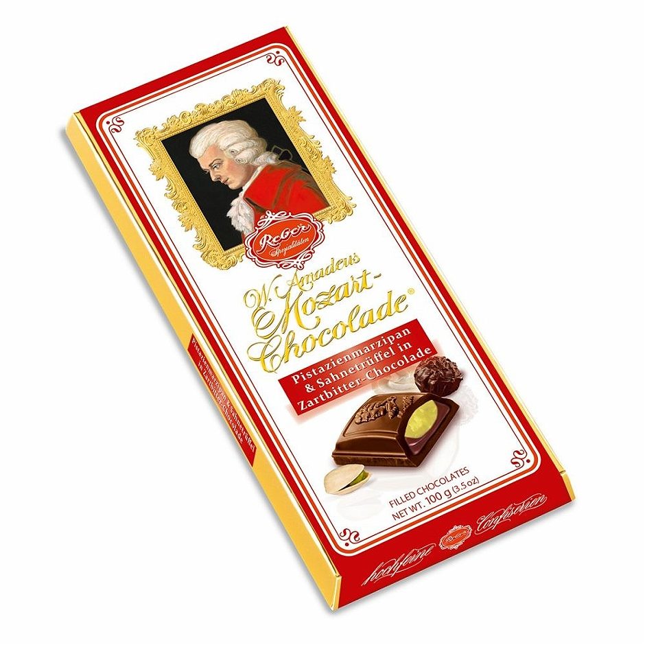 Reber Mozart-Chocolade Zartbitter 98 G