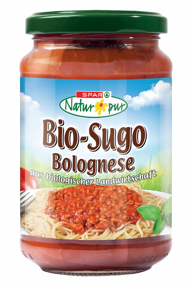 SPAR Natur*pur Bio-Sugo Bolognese 350 G