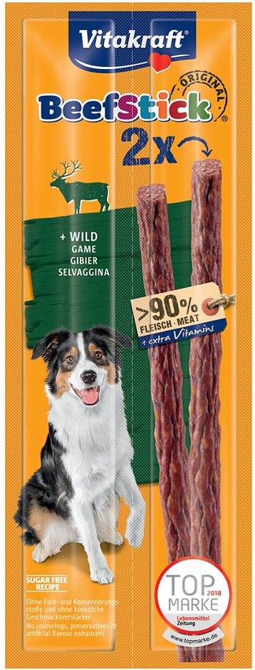 Vitakraft Beef-Stick Original Hundesnack Wild 2 Stück 24 G