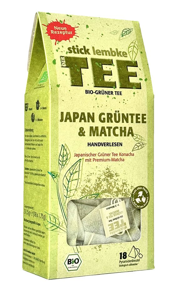 Stick & Lembke Bio Japan Grüntee & Matcha 18 Teebeutel