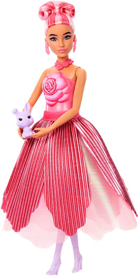 Barbie Flower Surprise Puppe Rote Rose