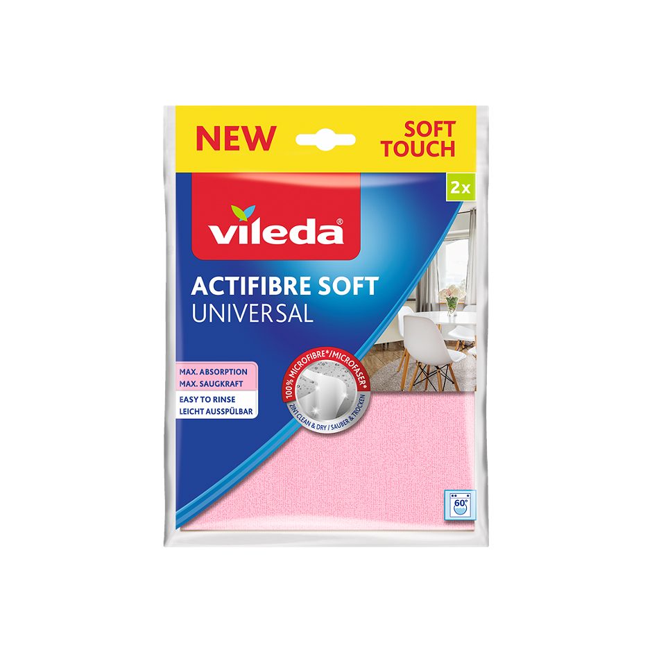 Vileda Actifaser Allzwecktuch Soft Universal 2 Stück