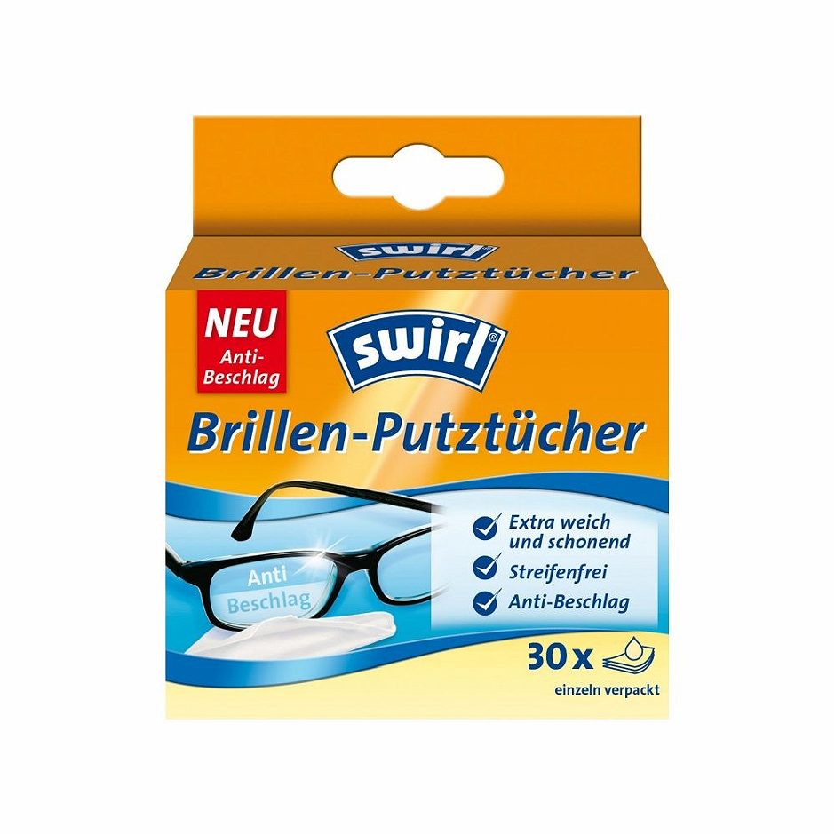 Swirl Brillenputztücher Anti-Beschlag Effekt 30 Stück