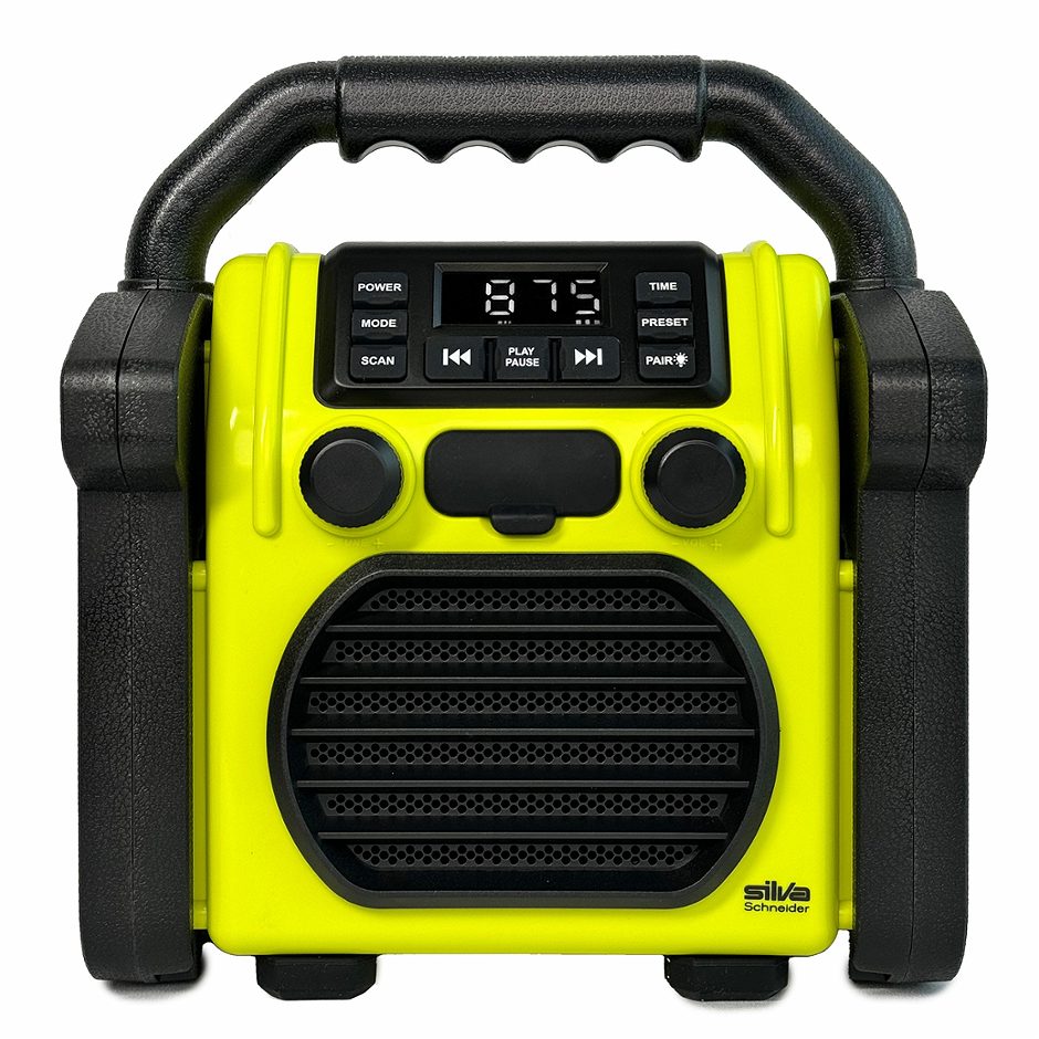 Silva Schneider Bluetooth Baustellenradio 230 BT Neon-Gelb
