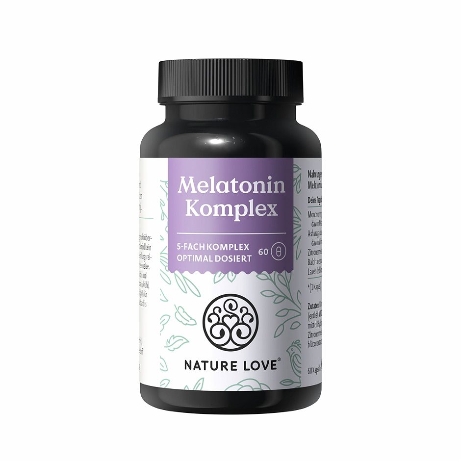 Nature Love Melatonin Komplex 60 Kapseln 49 G