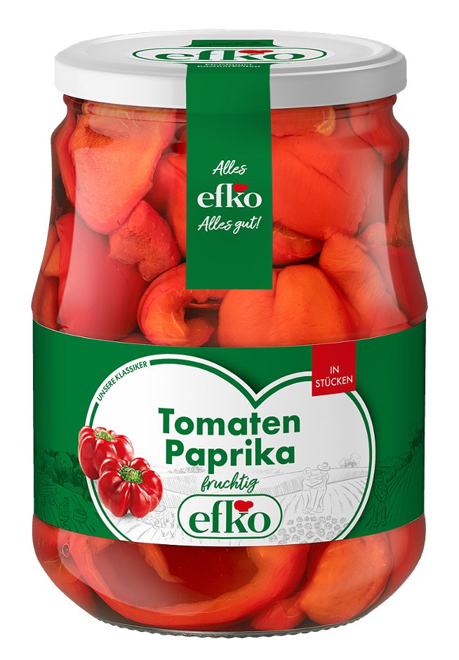 Efko Tomaten Paprika fruchtig - in Stücken 650 G