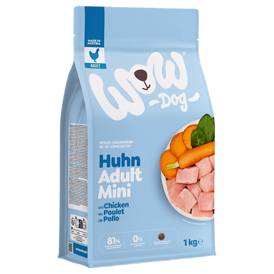 Wow Hundetrockennahrung Huhn 1 KG