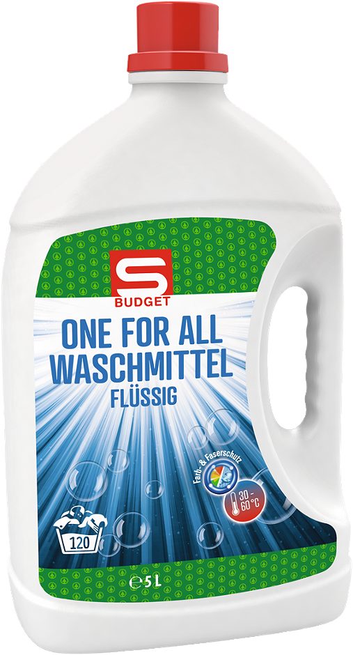 S-BUDGET Waschmittel flüssig One for All 120WG
