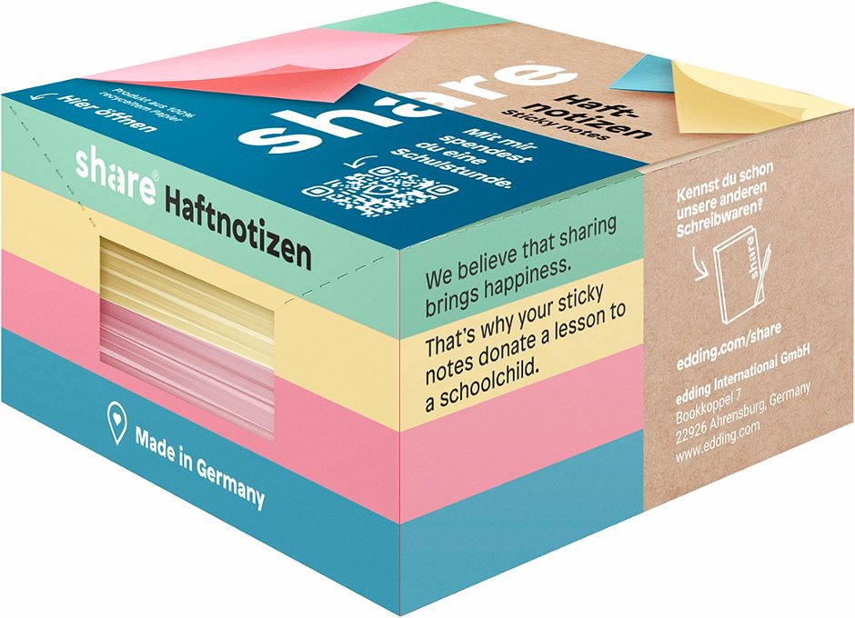 share Share Haftnotizblock 4x100