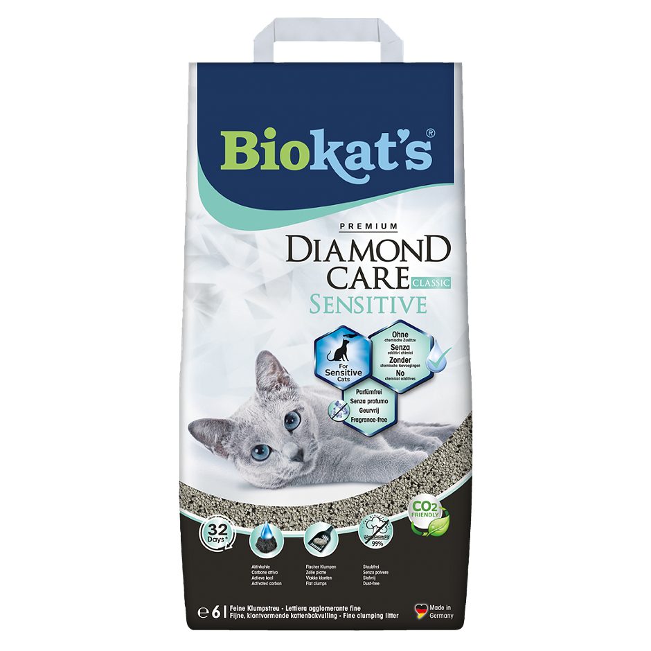 Biokat's Katzenstreu Diamond Care Sensitive 6 L