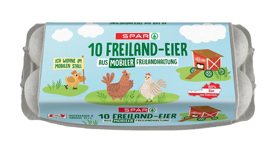 SPAR Freiland-Eier aus mobiler Freilandhaltung 10 STK