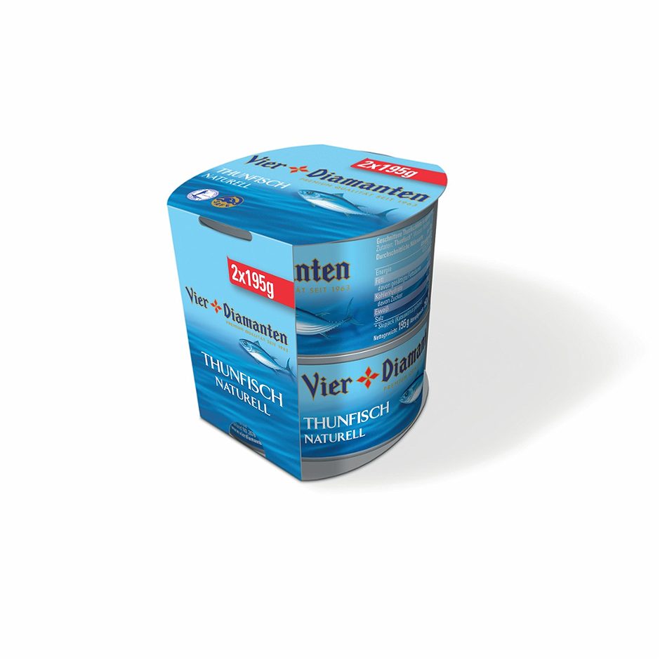 4 Diamanten Thunfisch Naturell 390 G