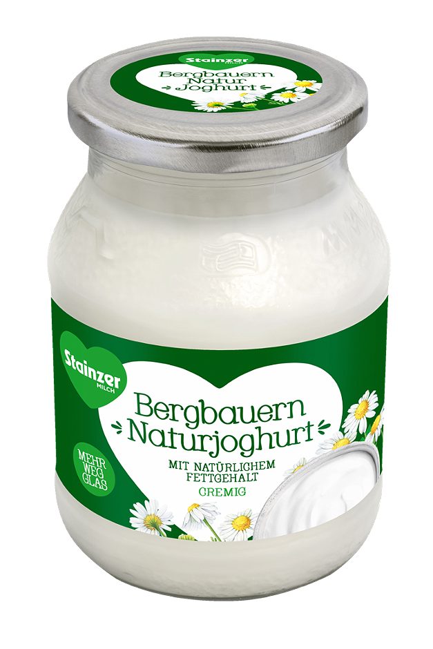 Stainzer Bergbauern Naturjoghurt natürlicher Fettgehalt 500 G