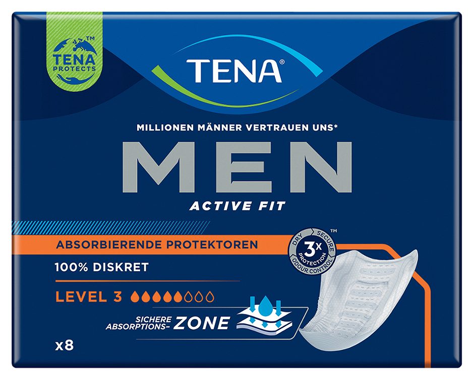 Tena Men Absorbierende Protektoren Level 3 Super 8 Stück