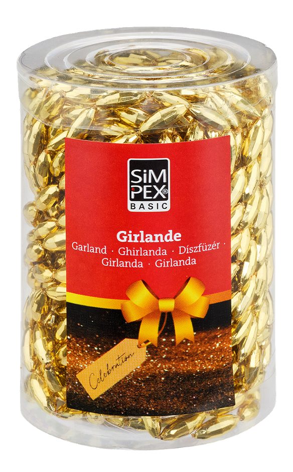 SIMPEX BASIC Celebration Girlande gold