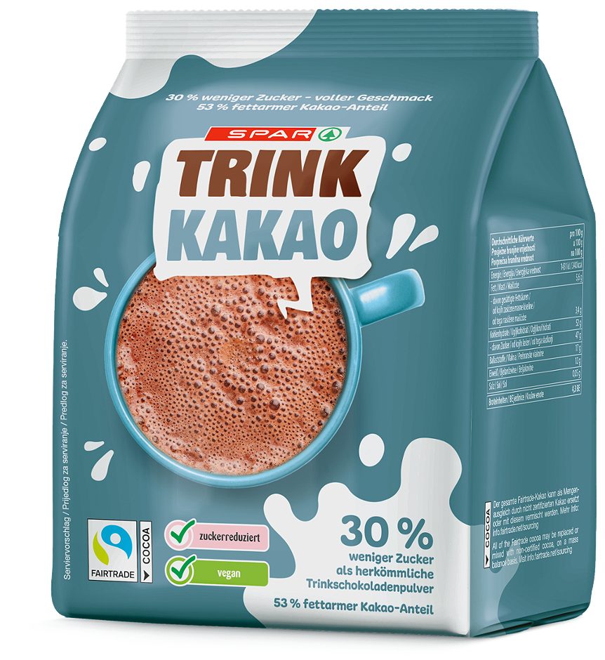 SPAR Trink-Kakao 30% weniger Zucker* 350 G