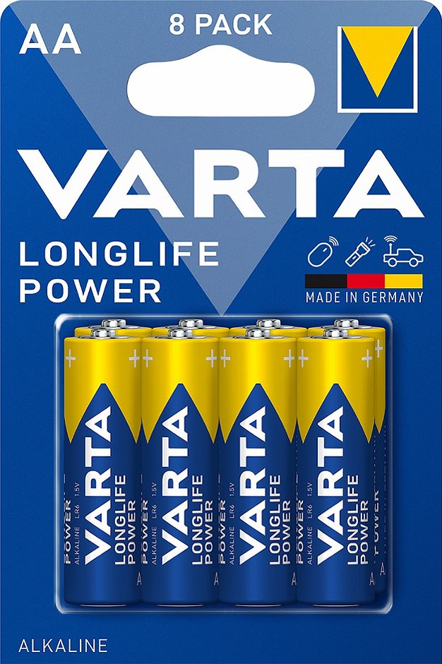 Varta Longlife Power Batterien AA/Mignon 8 Stück