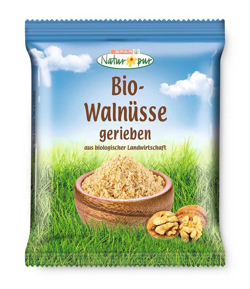 SPAR Natur*pur Bio-Walnüsse gerieben 200 G