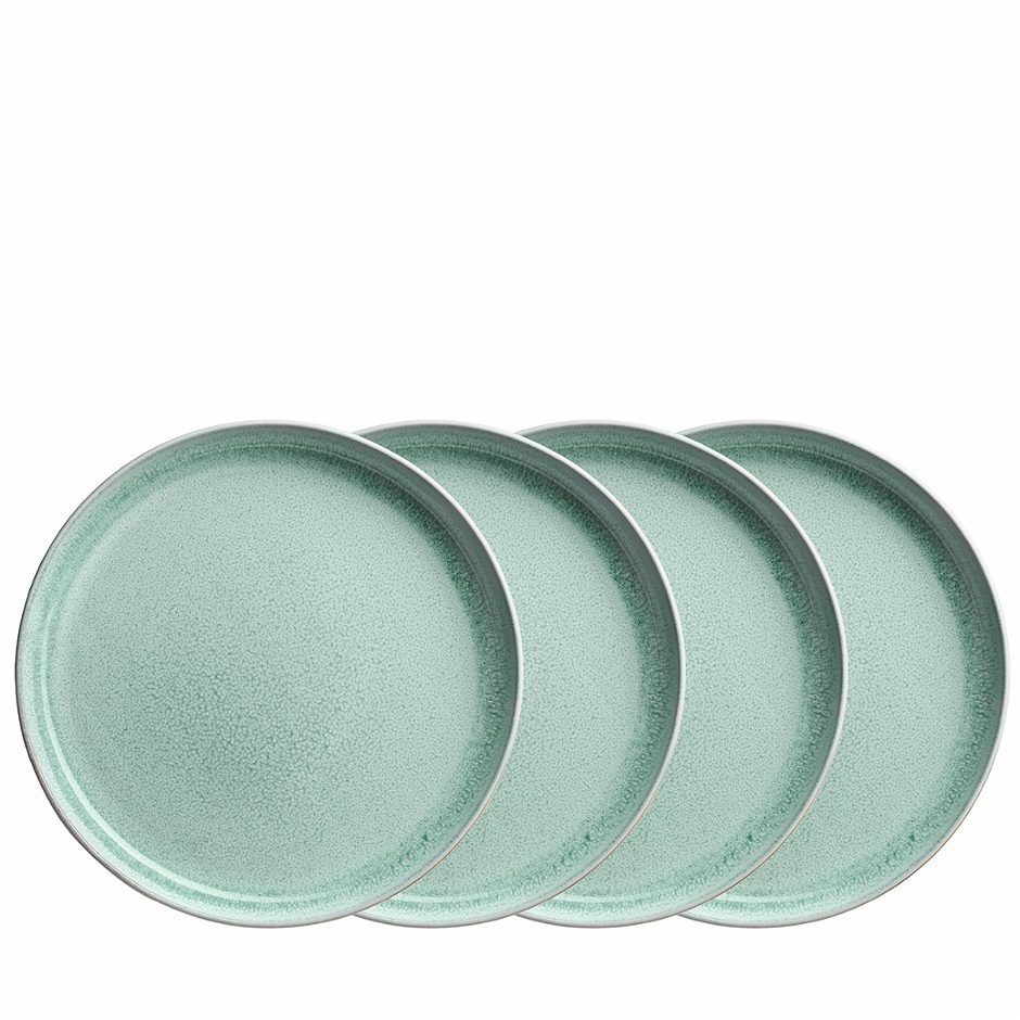 Dessertteller 4er Set Aquata 21cm, in grün
