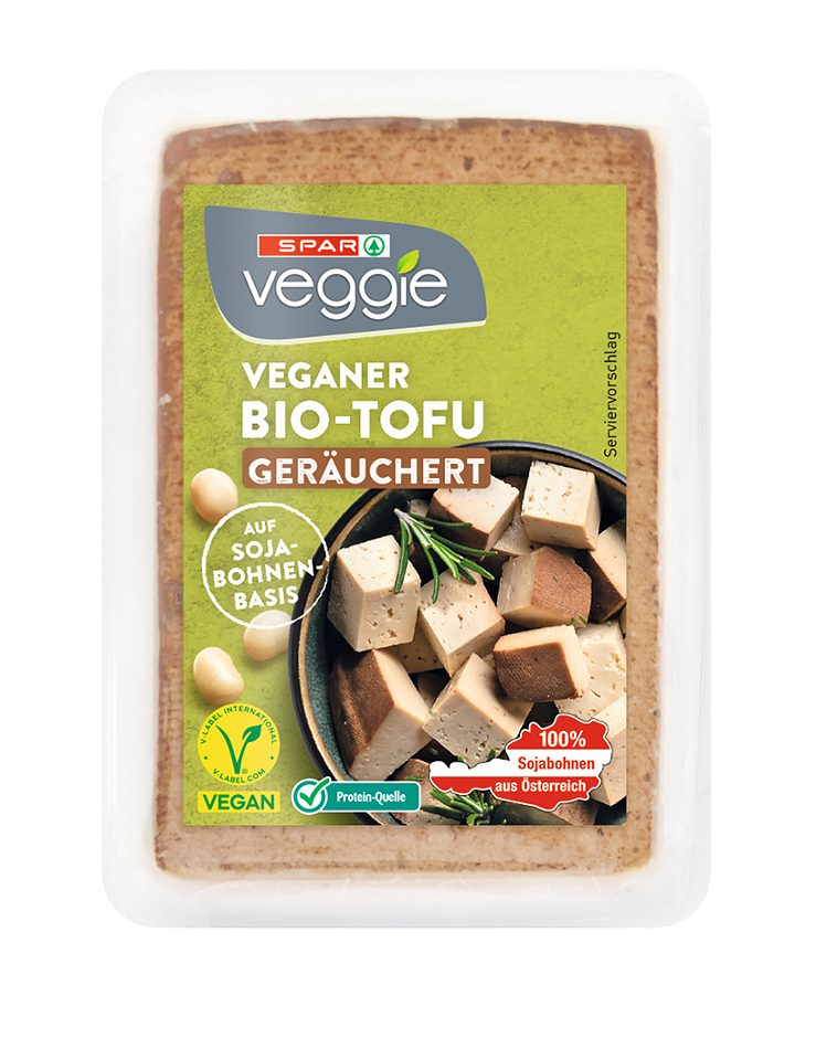 SPAR Veggie veganer Bio-Tofu geräuchert 250 G
