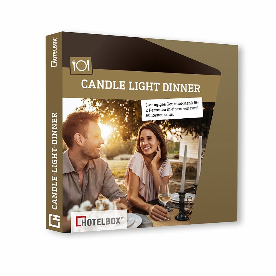 Hotelbox Gutscheinbox Box Candle Light Dinner 89 €