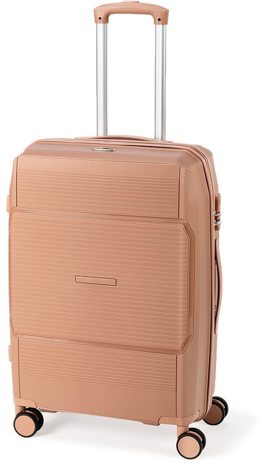NEW YORK Professional Koffer Hartschale Braun 65cm