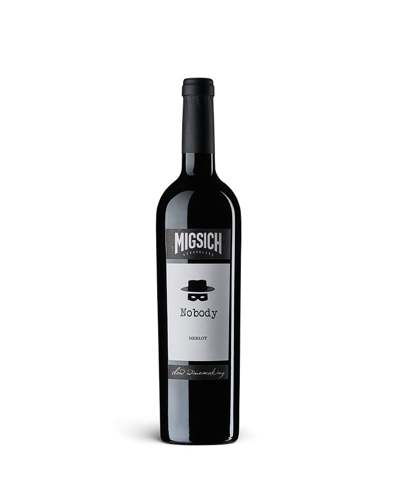 Migsich mit Geschenktasche Merlot Nobody 2023 0,75 L