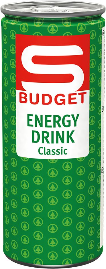S-BUDGET Energy Drink Classic 250 ML EINWEG mit Pfand