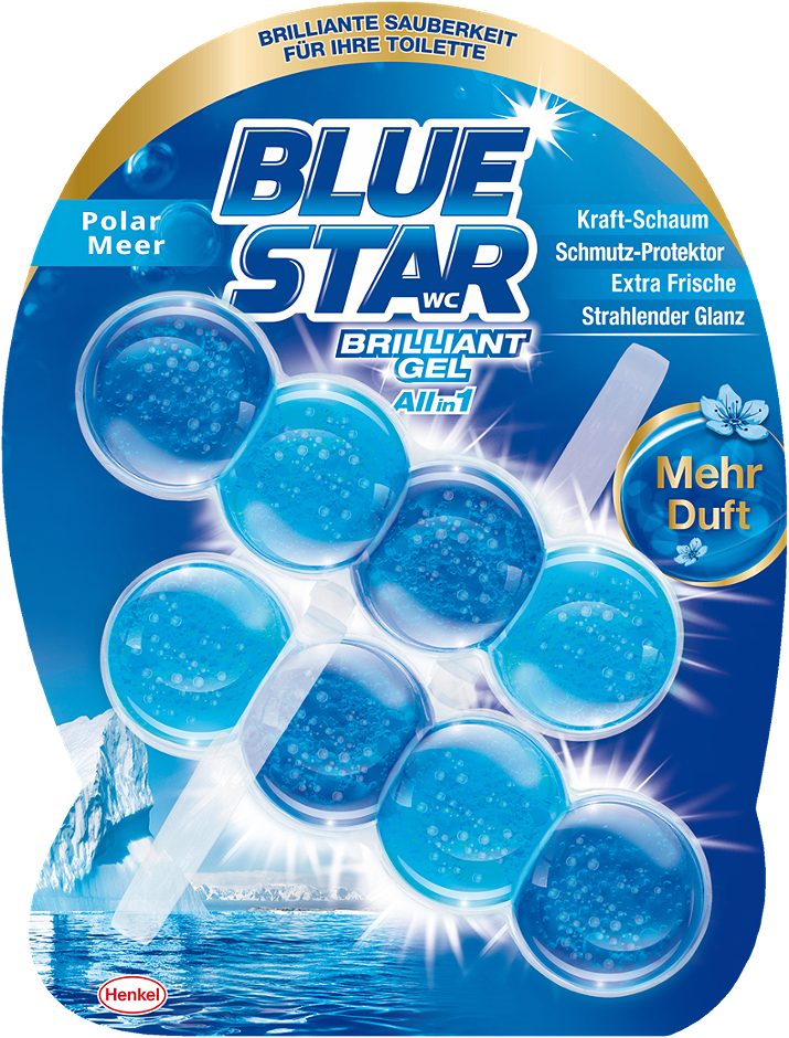Blue Star Brilliant Gel WC-Spüler Polarmeer 2 x 42 g