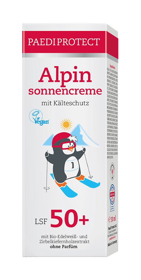 Paediprotect Alpin-Sonnencreme mit Kälteschutz / LSF 50+ 30 ml