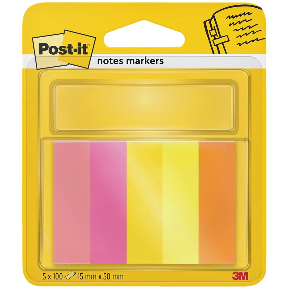 Post it Haftstreifen 5 x 100 Blatt