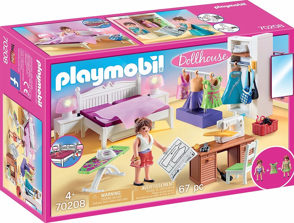 Playmobil Dollhouse Schlafzimmer mit Nähecke 70208