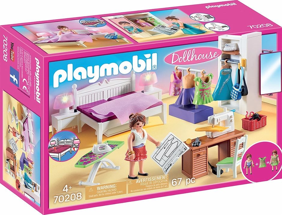 Playmobil Dollhouse Schlafzimmer mit Nähecke 70208