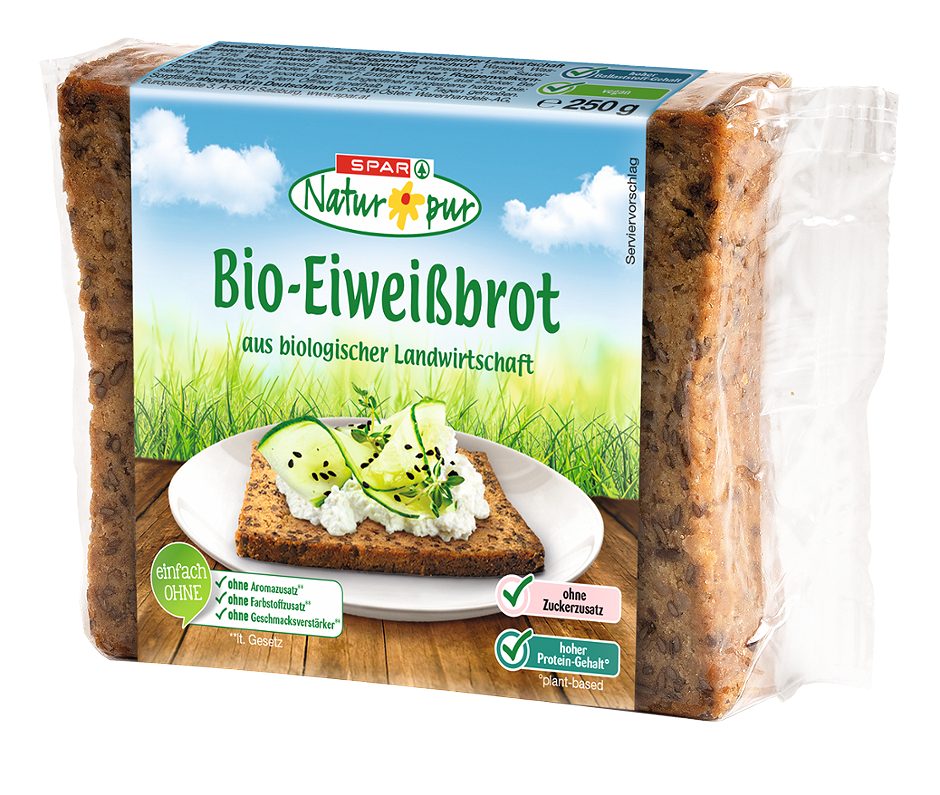 SPAR Natur*pur Bio-Eiweißbrot 250 G