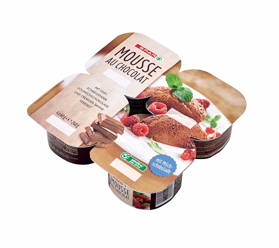 SPAR Mousse au chocolat 4 x 60g 240 G