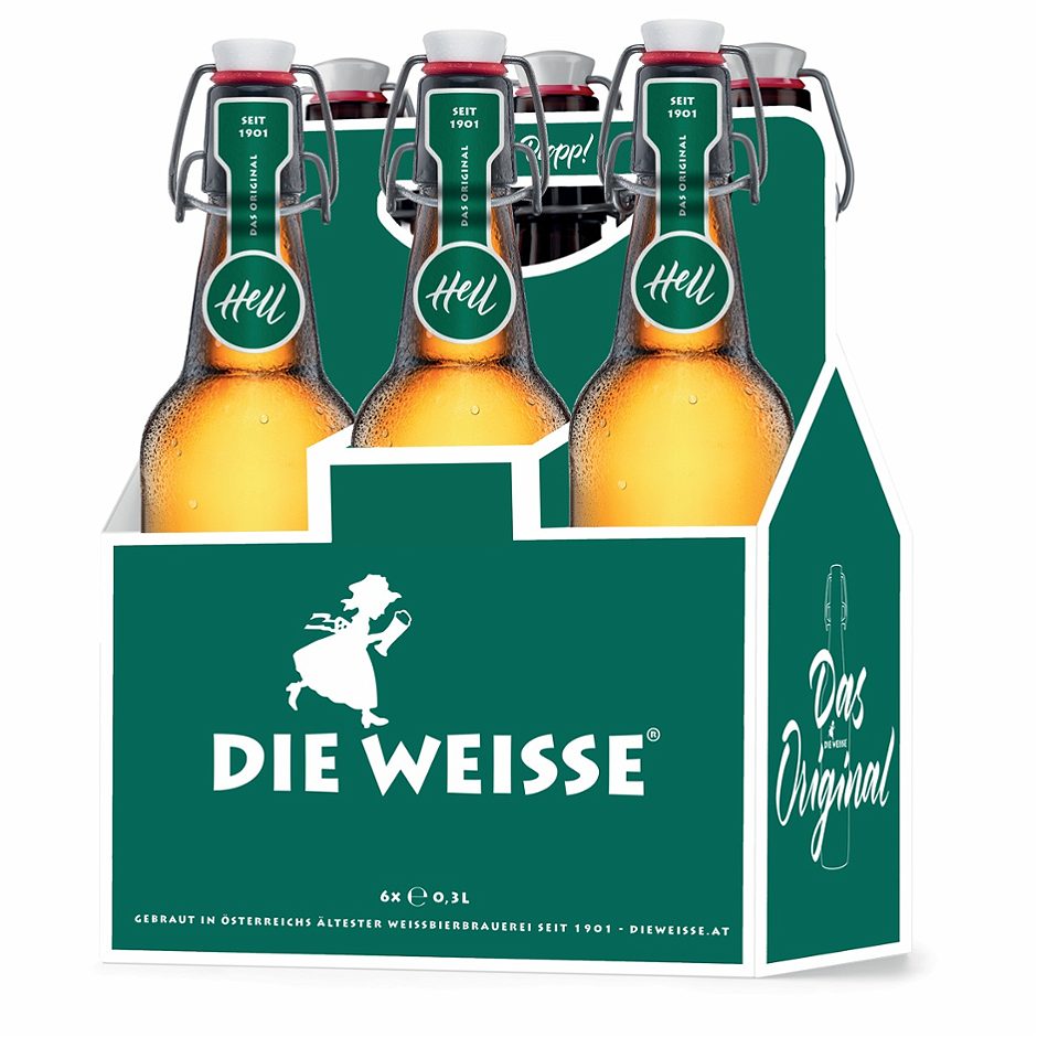 Die Weisse Hell Naturtrüb 6x0,33l 1.980 ML MEHRWEG