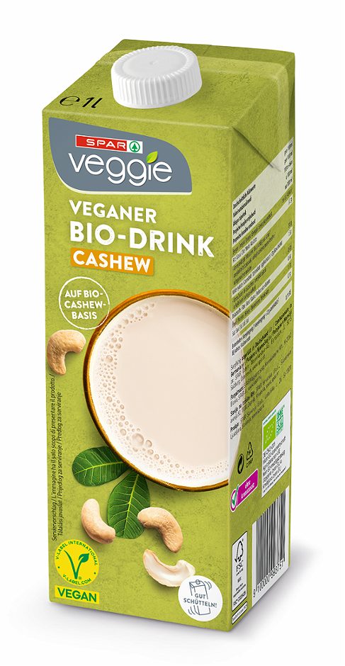 SPAR Veggie veganer Bio-Drink Cashew 1 L
