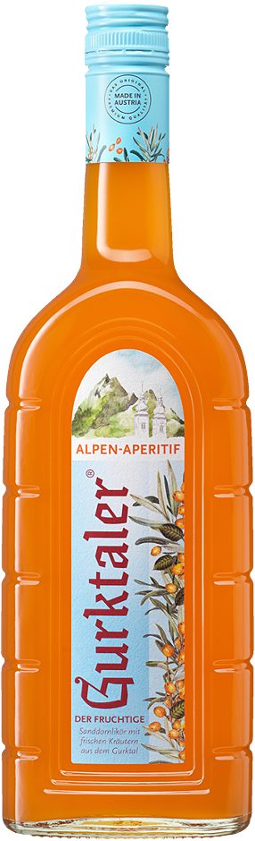 Gurktaler Alpen-Aperitif Sanddornlikör mit Kräutern 0,7 L
