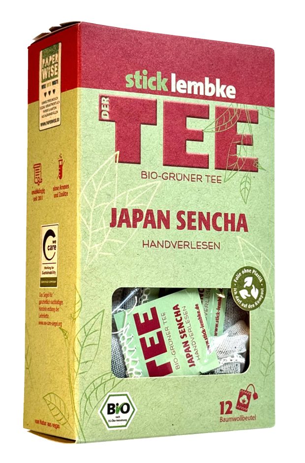 Stick & Lembke Bio Grüner Tee Japan Sencha 12 Teebeutel
