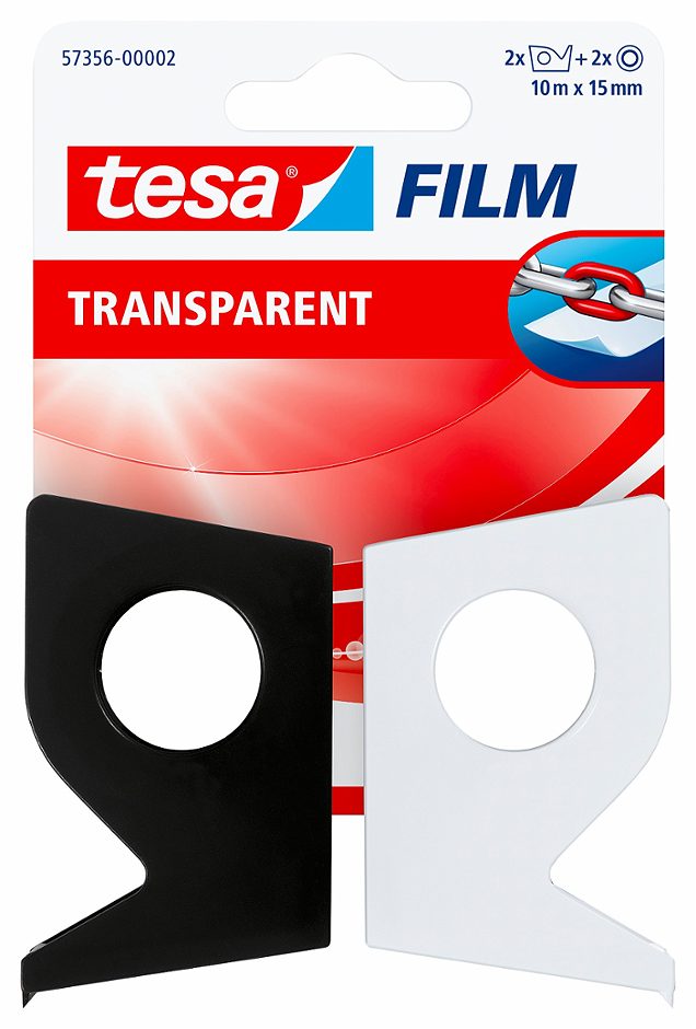 Tesa Film transparent 2 Stück 10 m x 15 mm