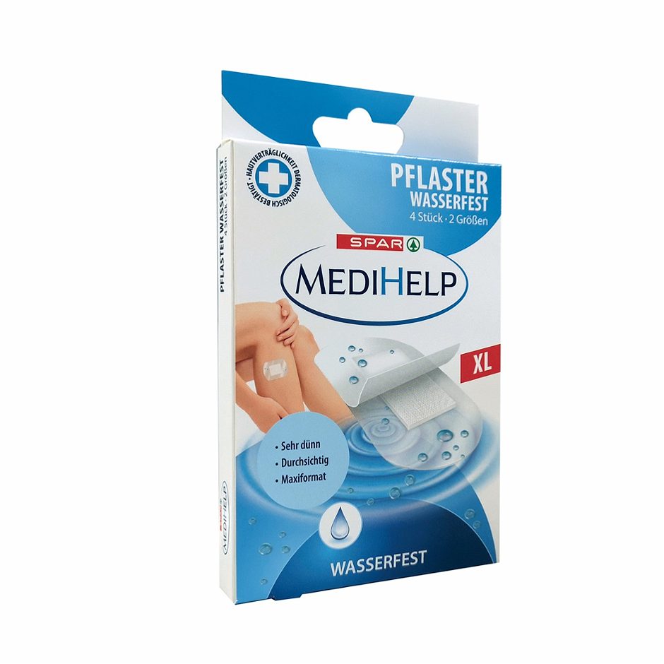 SPAR MediHelp XL-Pflaster wasserfest 4 Stück